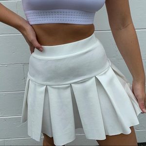 White skirt